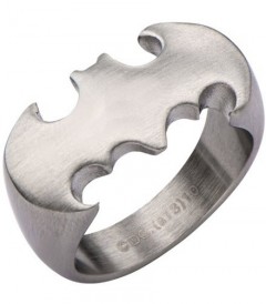 ANILLO METALICO CON LA SILUETA DE BATMAN N°9