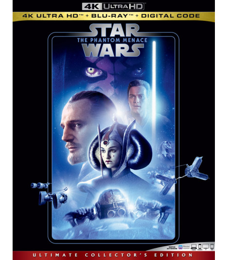 Star Wars Ep I: La Amenaza Fantasma (Edición remasterizada) 2 discos  (película + extras) [Blu-ray]