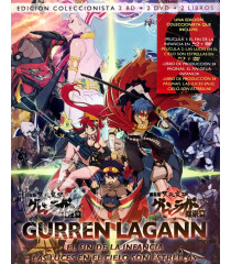GURREN LAGANN (LAS PELÍCULAS) (EDICIÓN COLECCIONISTA 4 DISCOS + 2 LIBROS) - Blu-ray