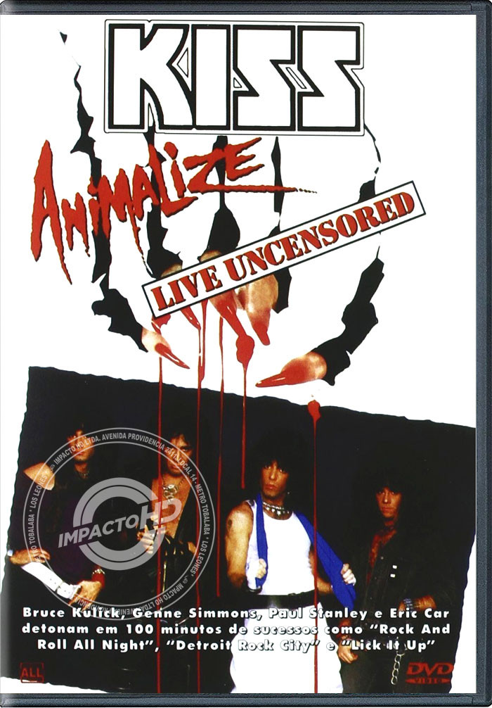 DVD - KISS (ANIMALIZE LIVE UNCENSORED) - USADA