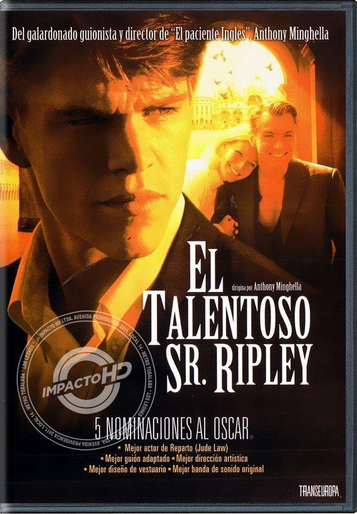 DVD - EL TALENTOSO SR. RIPLEY - USADA