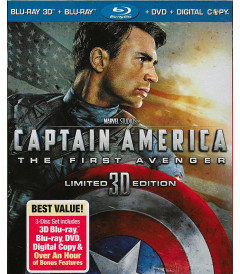 3D - CAPITÁN AMÉRICA (EL PRIMER VENGADOR) (MCU) - (CON SLIPCOVER)