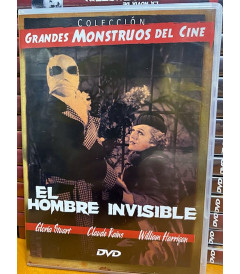 DVD - EL HOMBRE INVISIBLE (COLECCIÓN GRANDES MONSTRUOS DEL CINE) - USADA