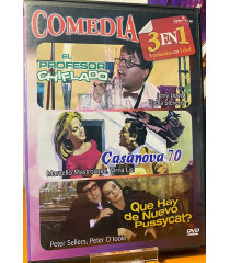 DVD - COMEDIA 3 EN 1 (PROFESOR CHIFLADO - CASANOVA 70 - QUE HAY DE NUEVO PUSSYCAT?)